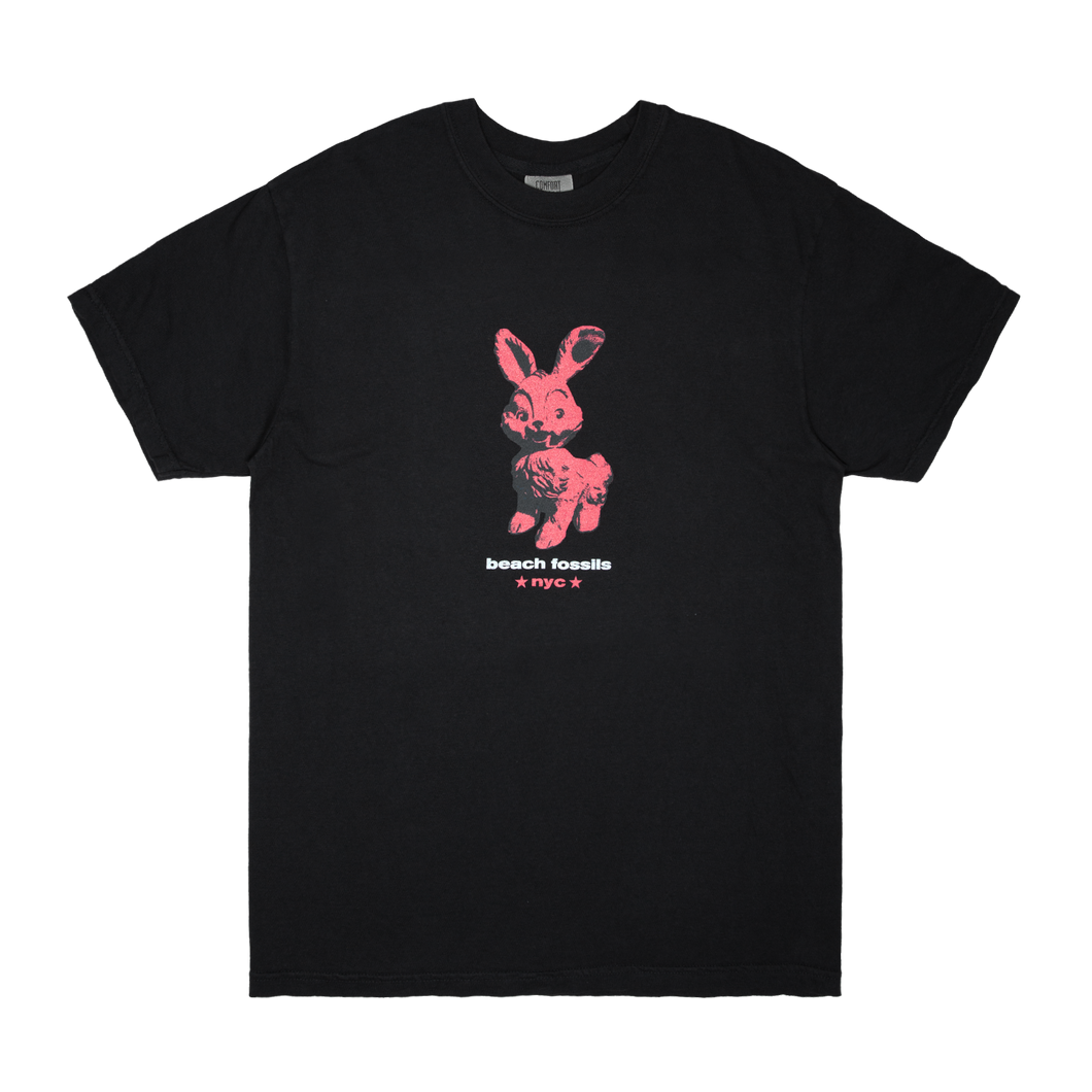 Beach Fossils Black and Red Bunny Tee