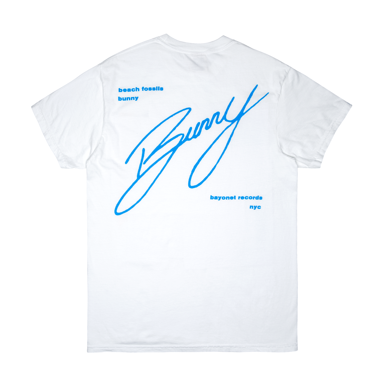 Beach Fossils Cursive T-Shirt White