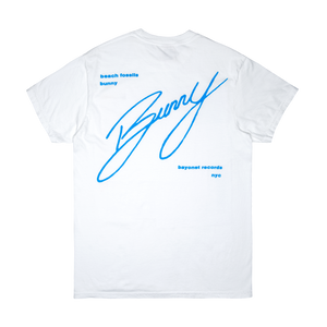 Beach Fossils Cursive T-Shirt White