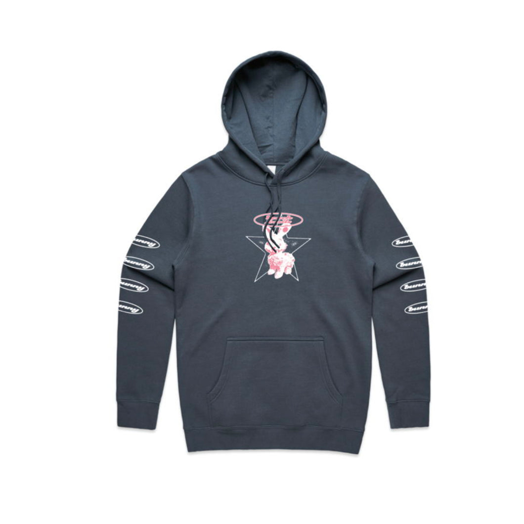 Beach Fossils Grey Star Bunny Hoodie